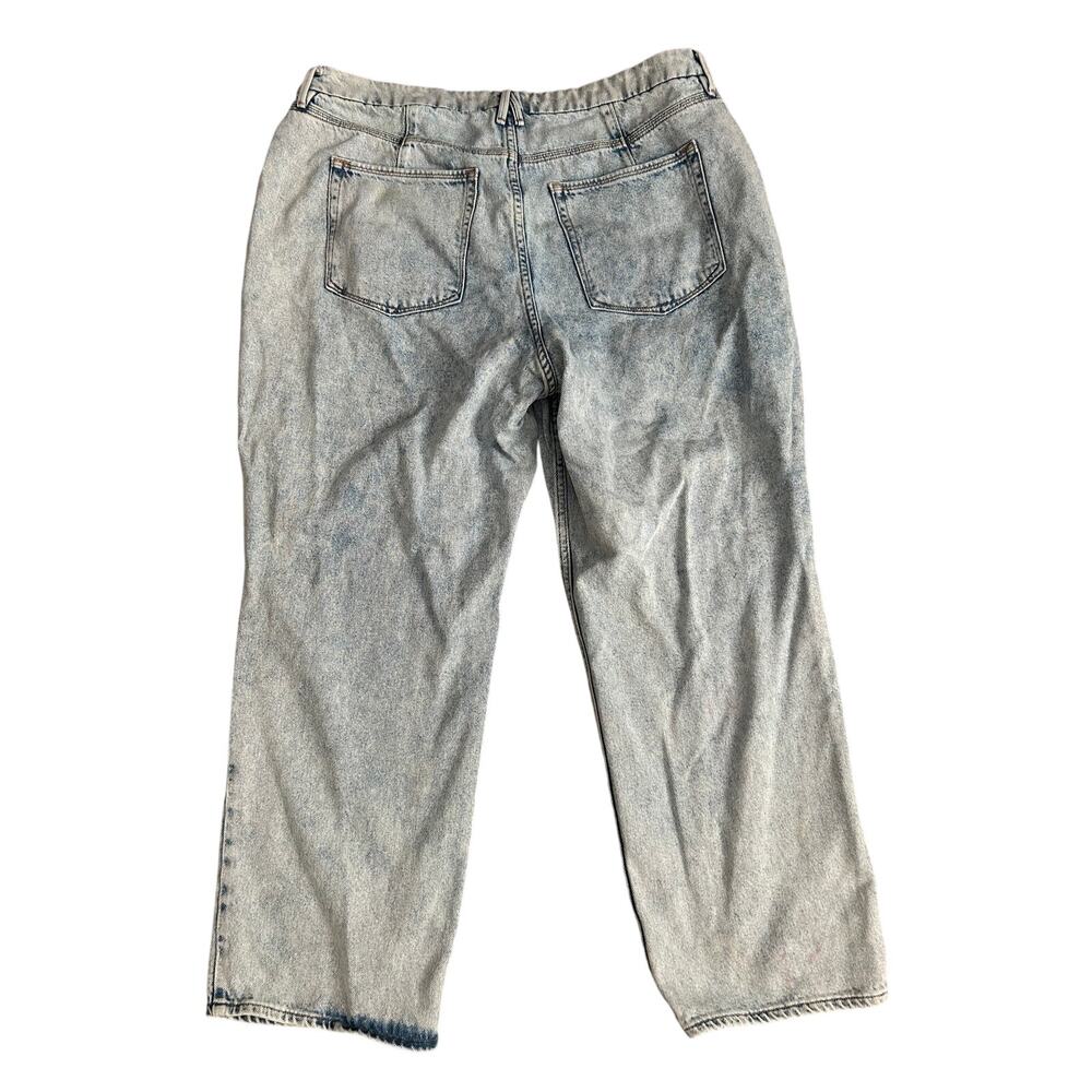 Good American Relaxed Distressed Jeans Size 16 - Picture 2 of 6
